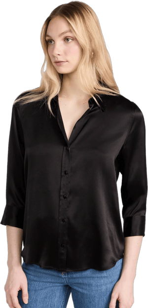 L AGENCE Women's Dani Silk Blouse