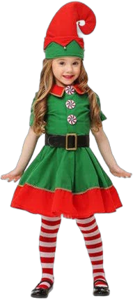 Fermer Cute Christmas Elf Outfit for Baby Girls Boys Velvet Xmas Party Dress Up Santa's Helper with Socks Hat