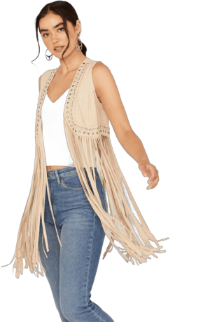 Idyllwind Women's Walnut Studded Fringe Vest