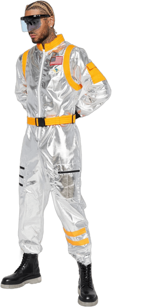 Fashion Nova Men's Spaceman 3 Piece Costume Set