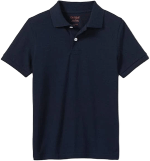 Boys' Cat & Jack Pique Short Sleeve Uniform Polo Shirt