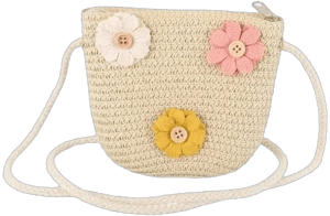 Straw Crossbody Bag for Girls