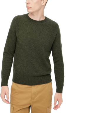 J.Crew Men's Supersoft Lambswool-Blend Crewneck Sweater