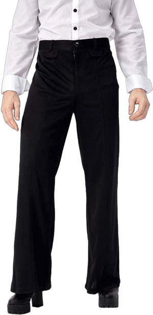 Cossail Men's Retro 70s Disco Fever Flared Pants