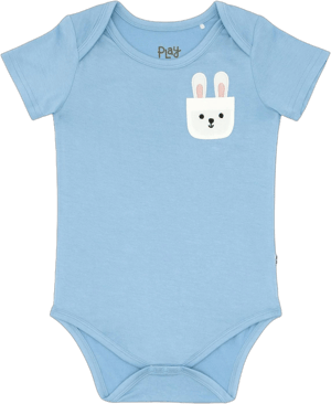 Little Sleepies Boys Bunny Pocket Bodysuit