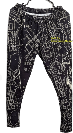 Harry Pottery Marauders Map Leggings