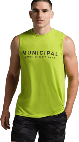 Municipal Men's Moisture-Wicking Crew Neck Tank Top