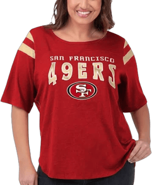 G-III 4Her by Carl Banks Women's San Francisco 49ers Linebacker T-Shirt