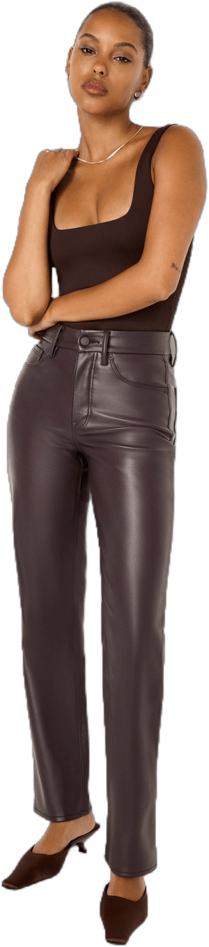 Women's Good American Good Icon Faux Leather Pants