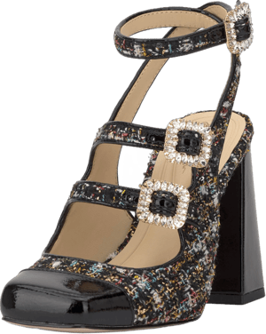 Jessica Simpson Women's Lymen Strappy Embellished Buckle Pumps