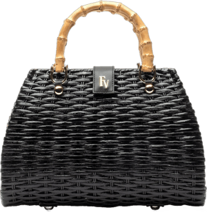 Rooster Wicker Handbag