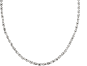 Chunky Twisted Silver Necklace