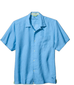 Tommy Bahama Men's Sea Glass Linen Camp Shirt