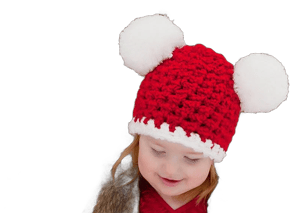 Two Seaside Babes Giant Pom Pom Christmas Santa Hat