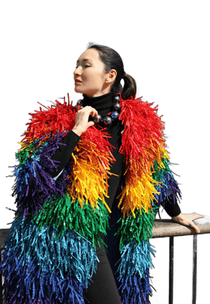 Recycled Plastic Fringe Jacket