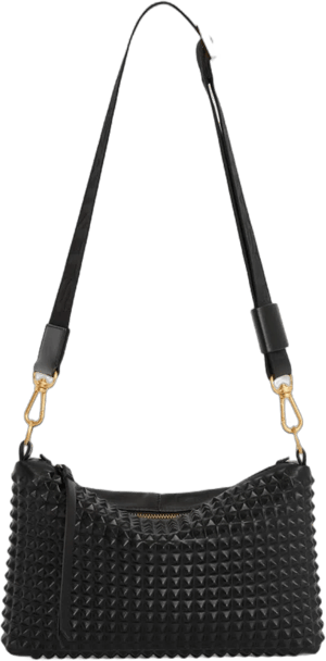 AllSaints Womens Eve Stud Leather Crossbody Bag