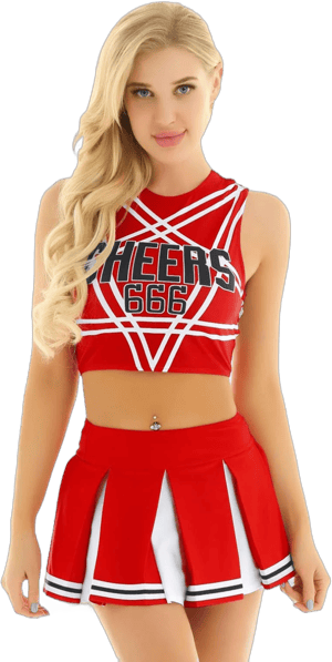 Linjinx Women's Charming Cheer Leader Uniform Dress