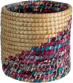 Ten Thousand Villages Kaleidoscope Basket