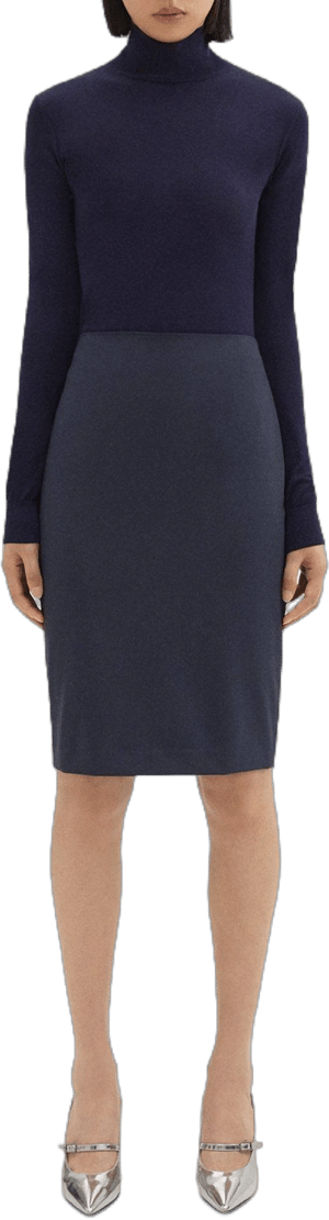 Pencil Skirt in Stretch Wool