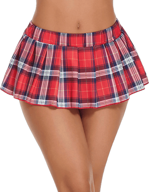 Avidlove Women's Sexy Role Play Pleated Mini Skirt