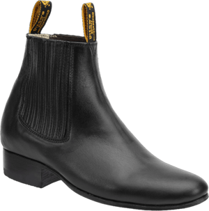 Genuine Napa Leather Charro Ankle Boots