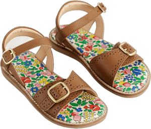 Boden Girls Leather Buckle Sandals