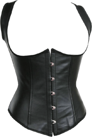 Women's Steampunk Faux Leather Corset