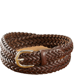 Vermont Country Store Women's Braided Leather Belt