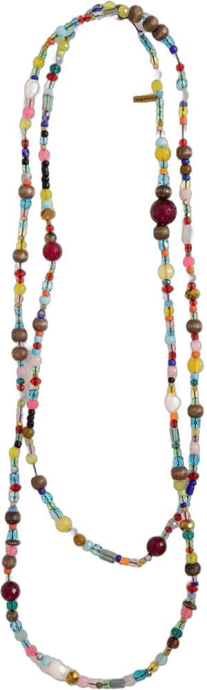 Natural Life Boho Daisy Beaded Necklace