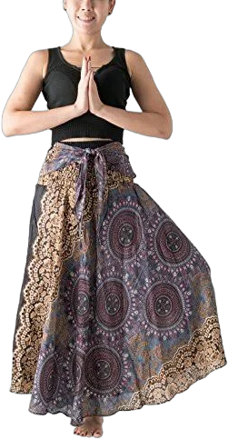 Women's Maxi Boho Floral Print Skirt