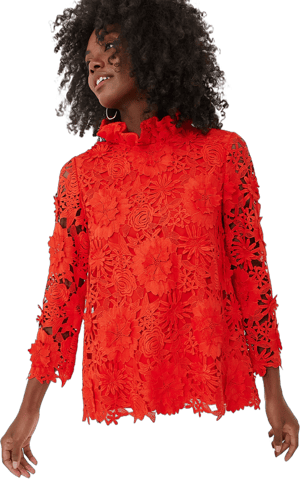 Tuckernuck Faye Guipure Lace Blouse