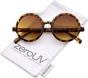 zeroUV Trendy Round Retro Sunglasses for Women