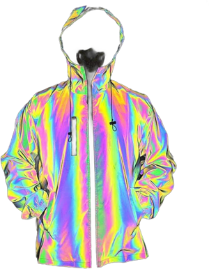 Techwear Colorful Laser Reflective Jacket