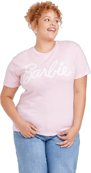 Barbie Logo Classic Short Sleeve Graphic T-Shirt