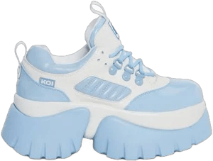 Koi Footwear Blueberry Smoothie Platform Sneakers - BLUE / US 6/UK 4