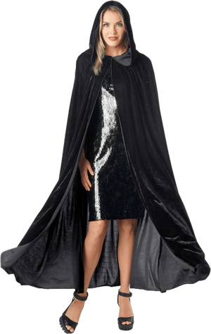 Velvet Hooded Cape