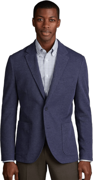 Jos. A. Bank Men's Tailored Fit Pique Knit Jacket