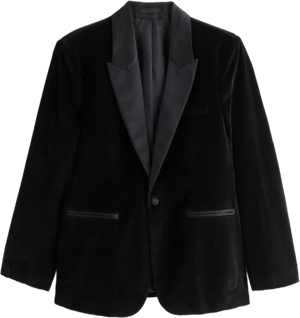 Abercrombie & Fitch Men's Collins Tailored Classic Velvet Blazer