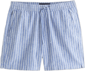 Abercrombie & Fitch Men's Linen-Blend Pull-On Shorts