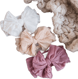 Aston Baby Ruffle Knit Bow