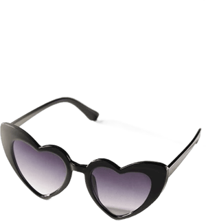 Anthropologie Heart Sunglasses