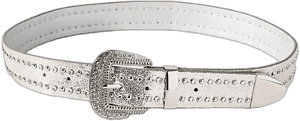 Rhinestone-Studded Western Belt