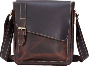 Masa Kawa Men's Genuine Leather Messenger Bag