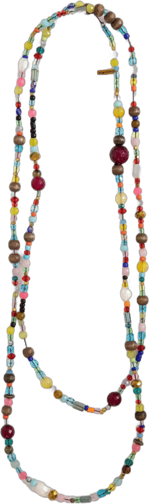 Natural Life Boho Daisy Beaded Necklace