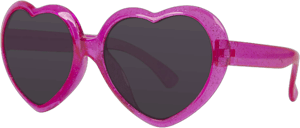 Piranha Girl's Heart-Shaped Sparkle Sunglasses