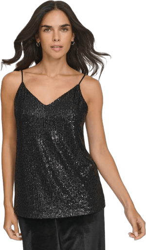 Calvin Klein Women's V-neck Sequin Camisole