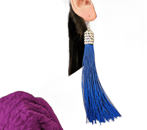 Ballroom Tassel Fringe Earrings