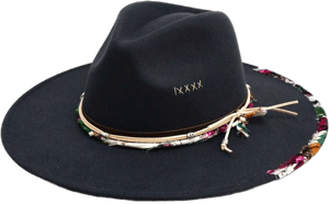 Wotfim Big Wide Brim Fedora Hat for Women Man Felt Panama Hat with Band Western Outdoor Hat