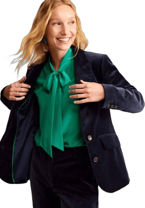 Boden Women's Marylebone Velvet Blazer