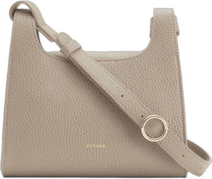 Women's Cuyana Mini Double Loop Bag in Italian Pebbled Leather